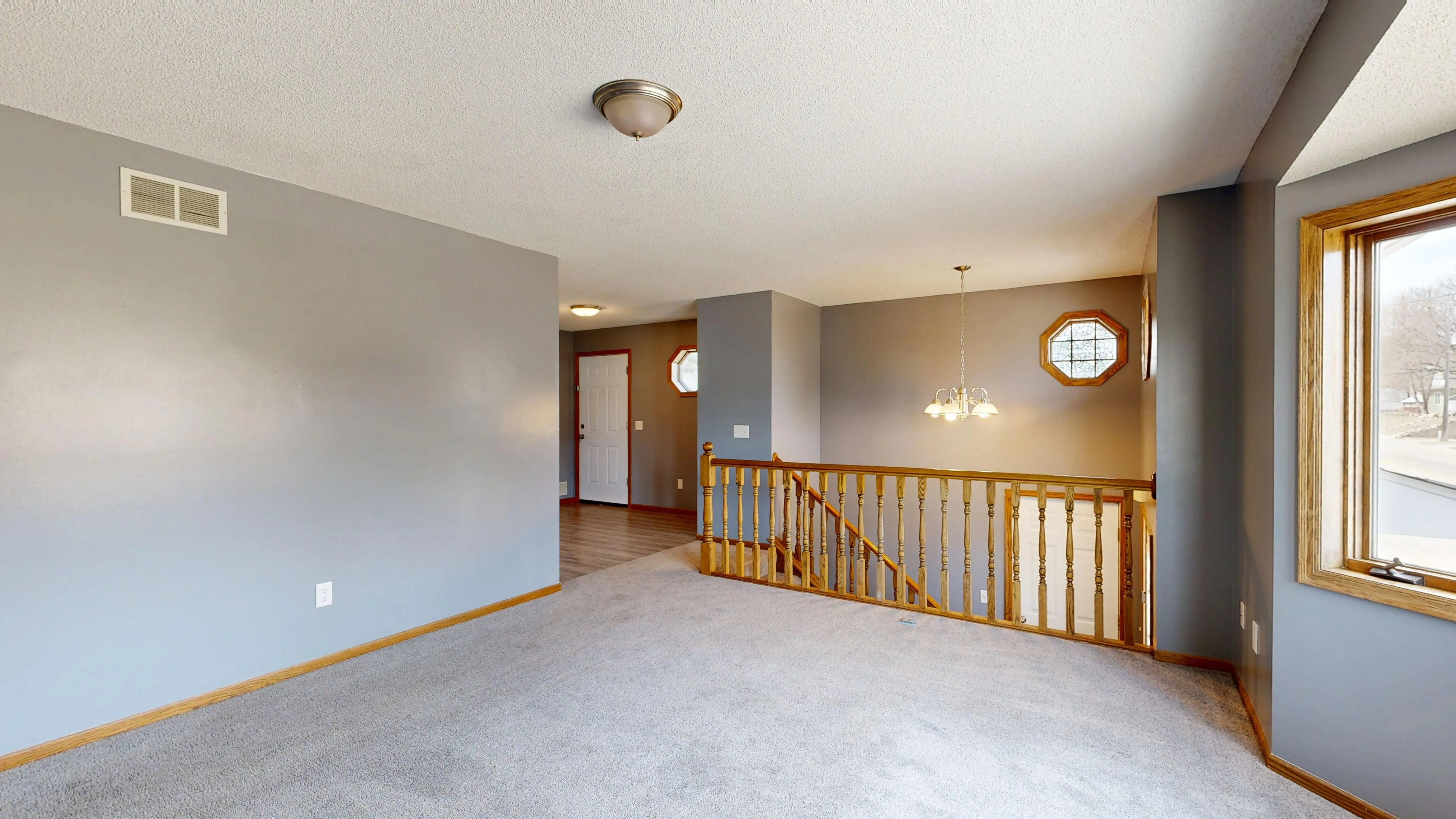 Freshly cleaned carpet on an upstairs landing in Soquel, CA