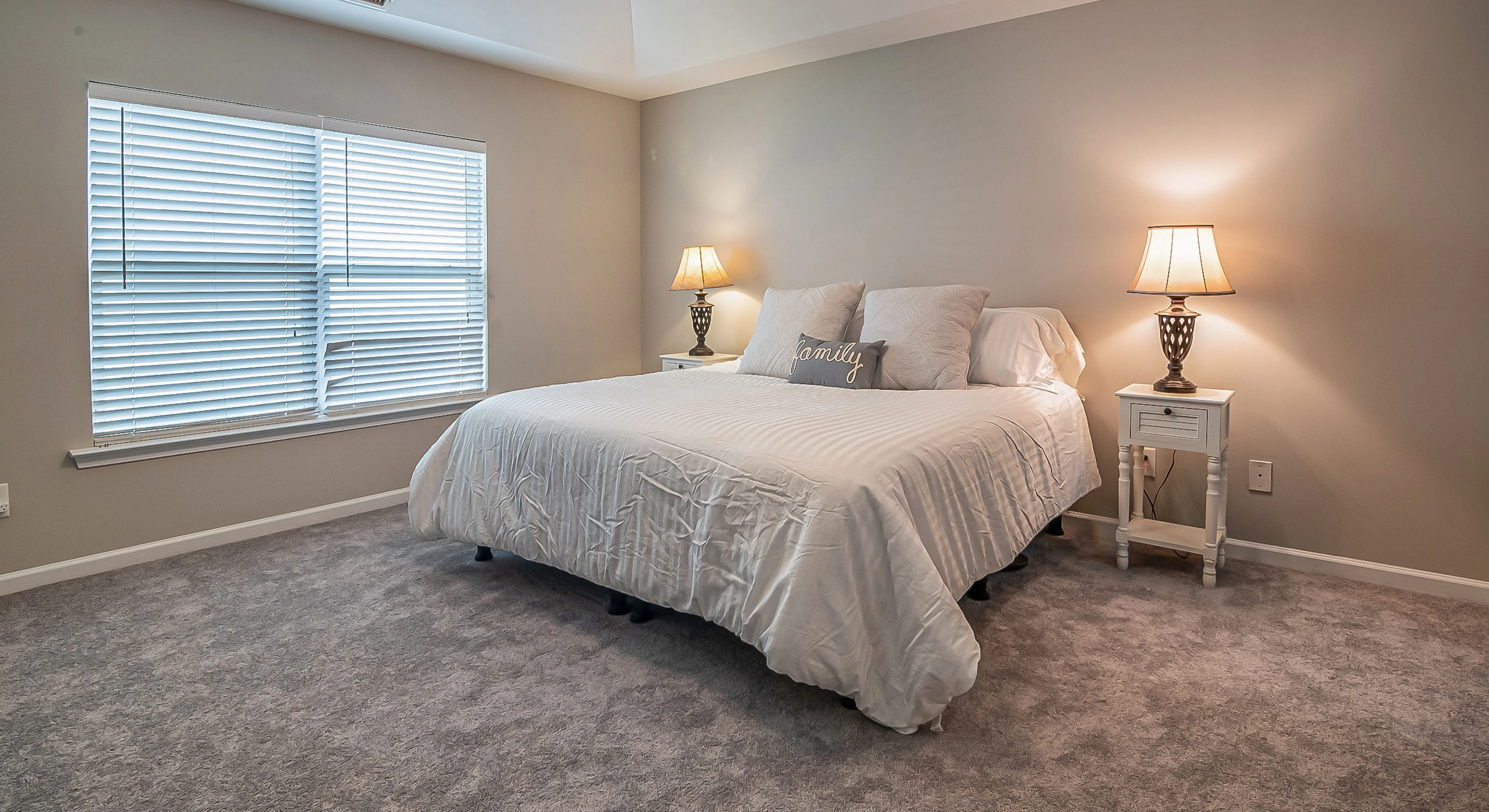 Freshly cleaned carpet in a Soquel, CA bedroom